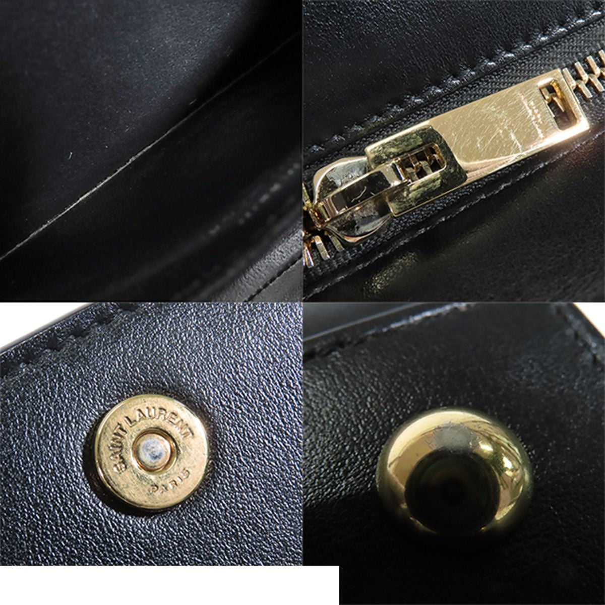 Saint Laurent Baby Cabas Black Leather 2-Way Cassandra Shoulder Bag — view 8