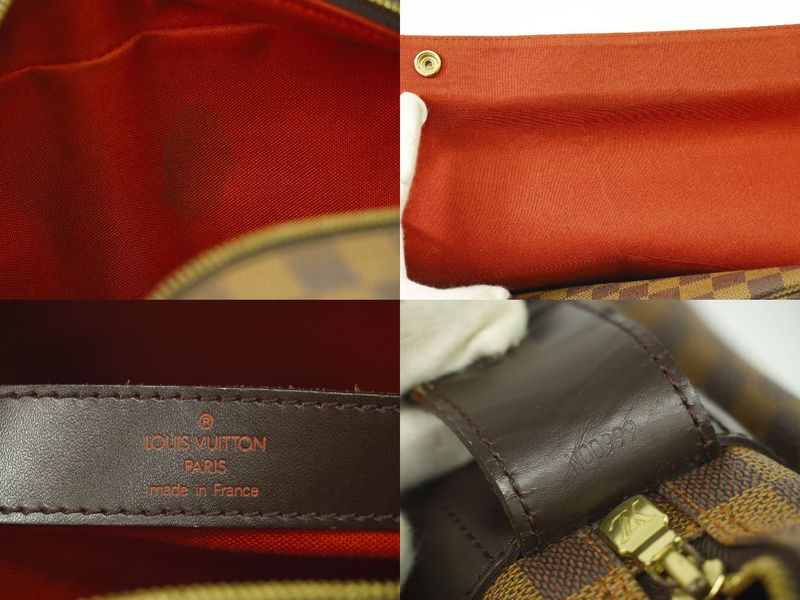 Authentic Louis Vuitton LV Naviglio Damier Ebène Shoulder Bag Messenger Bag