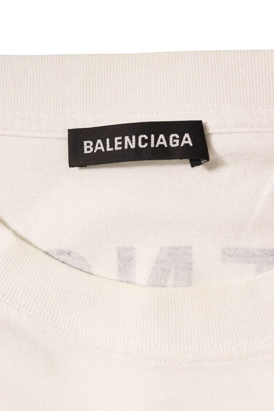 Balenciaga 578124 Tev43 Back Logo Print T-shirt Men's M