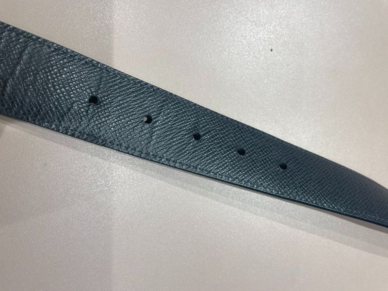 Louis Vuitton ⑤ M9632 Ca2121 Santure Ambantour Belt Men's Gray 90 32