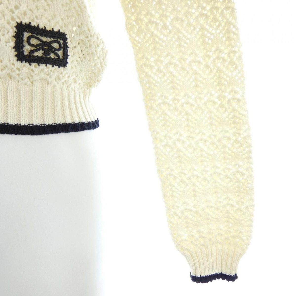 Chanel Knit Sweater White — view 7
