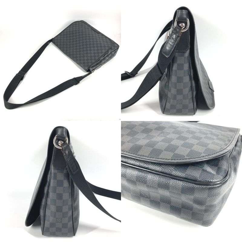 Louis Vuitton Shoulder Bag Daniel GM N58033 Damier Graphite Canvas Black