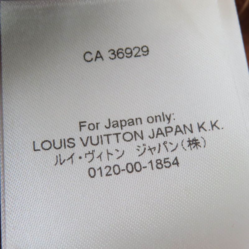 Louis Vuitton 22SS Wool Silk Monogram LV Gold Button Trapeze Miniskirt Brown 40