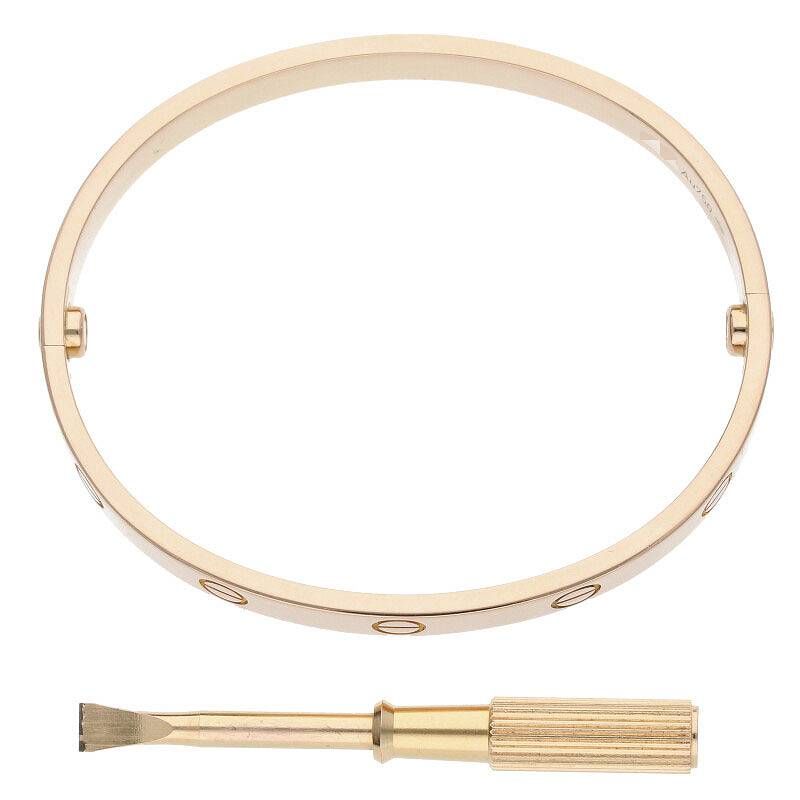 Cartier LOVE Bracelet Love Bracelet New Shape 18K Pink Goldbracelet Men's 17