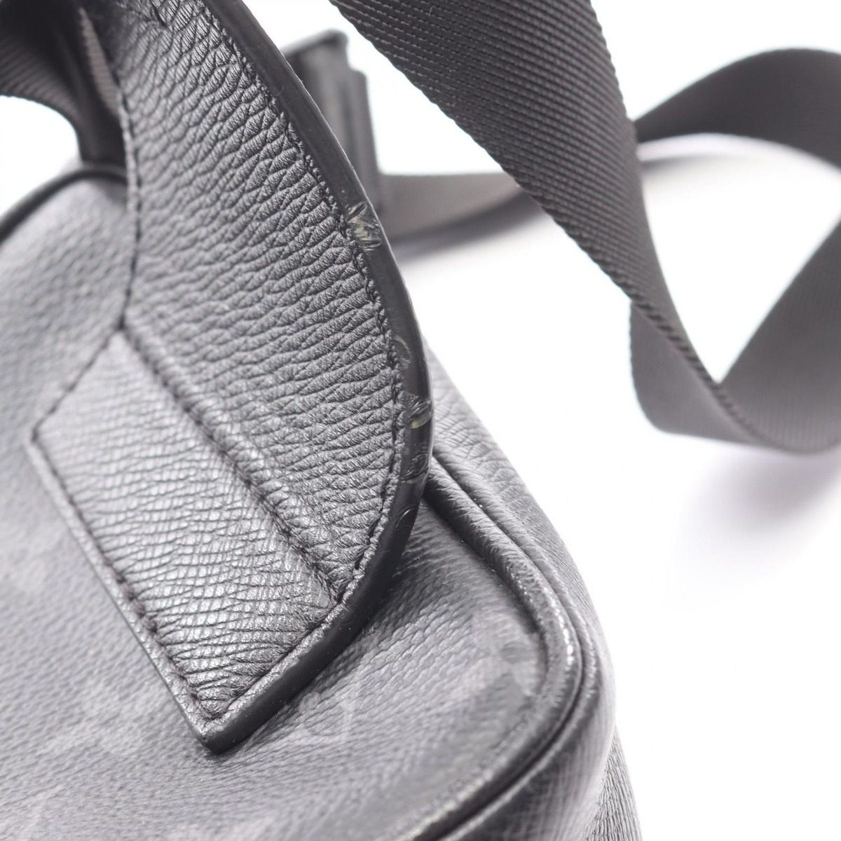 Louis Vuitton Waist Bag Outdoor Noir Black Canvas Leather — view 14