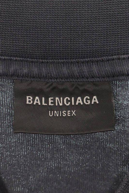 Balenciaga 739028 Tpvm8 Vintage Finish Oversized T-shirt Men 1