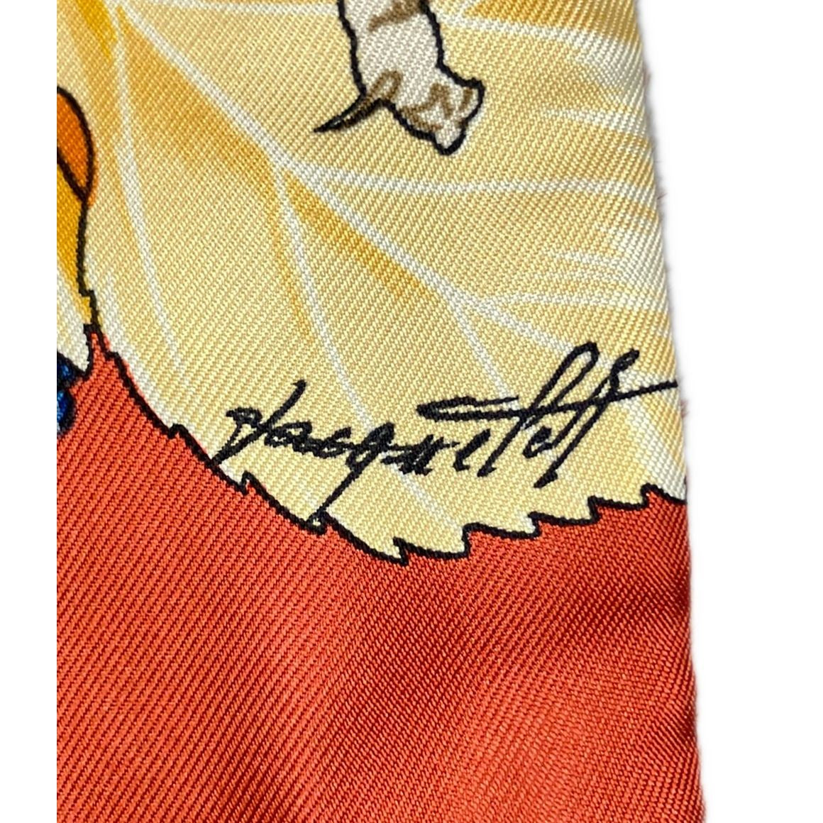 Hermes Scarf Silk 100% Angora — view 6
