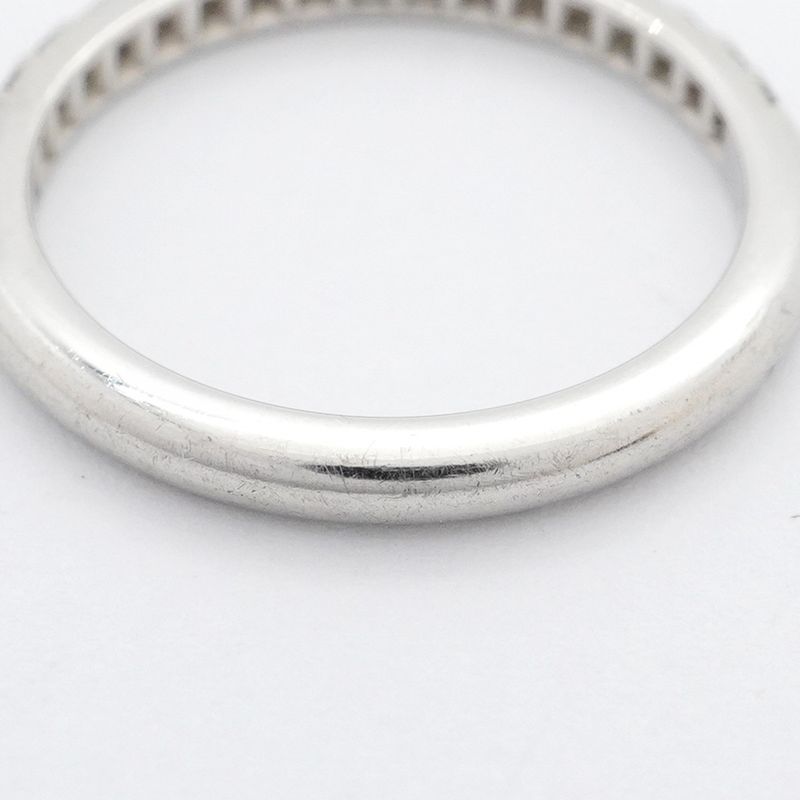 Tiffany & Co Ring Novo Half Eternity Pt950 Platinum Diamond #75 Ladies