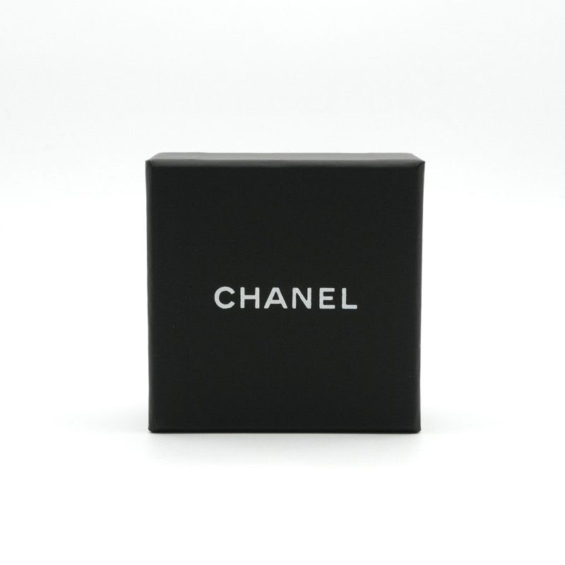 Chanel Earrings Gold Black Pink Coco Mark Bicolor
