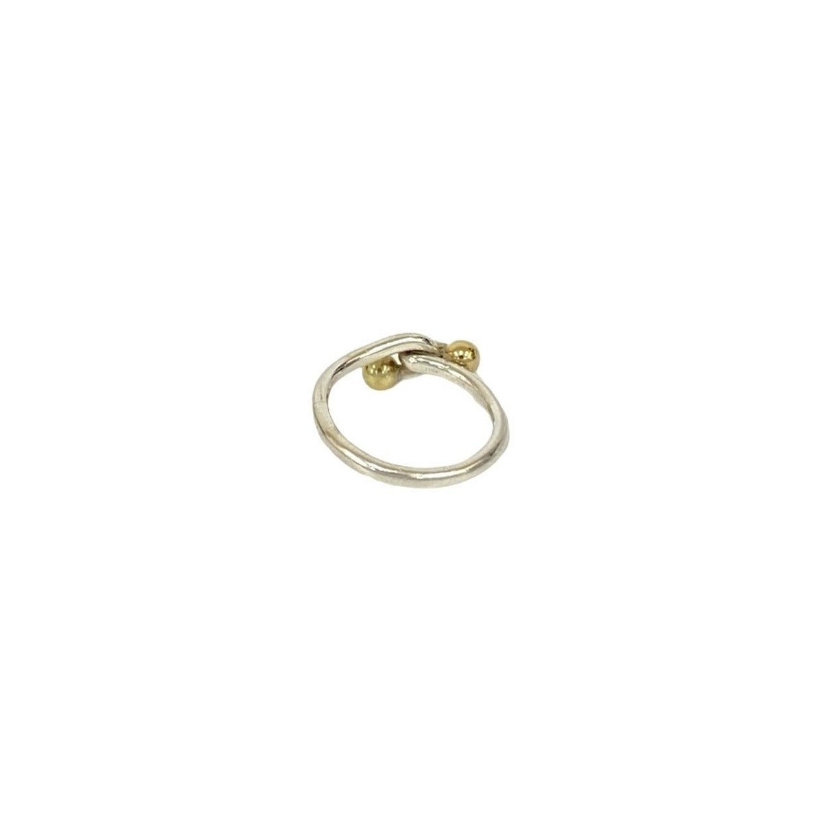 Tiffany & Co Love Knot Ring 18K Yellow Gold Silver — view 7