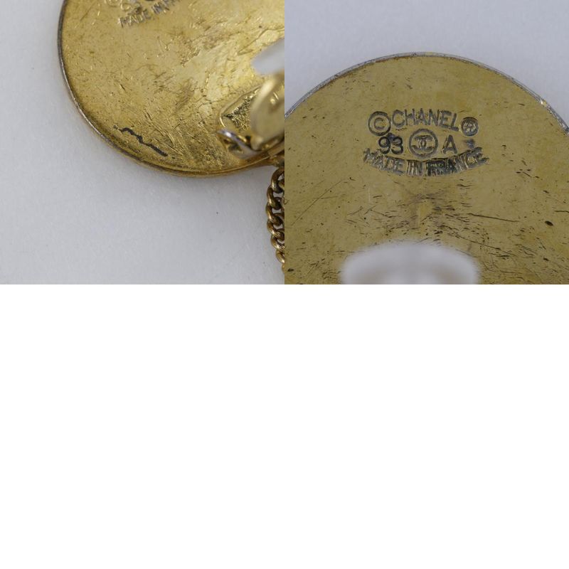 Chanel Matelasse Bag Motif Coco Mark Vintage Gold Plated 93A Ladies 37.8g