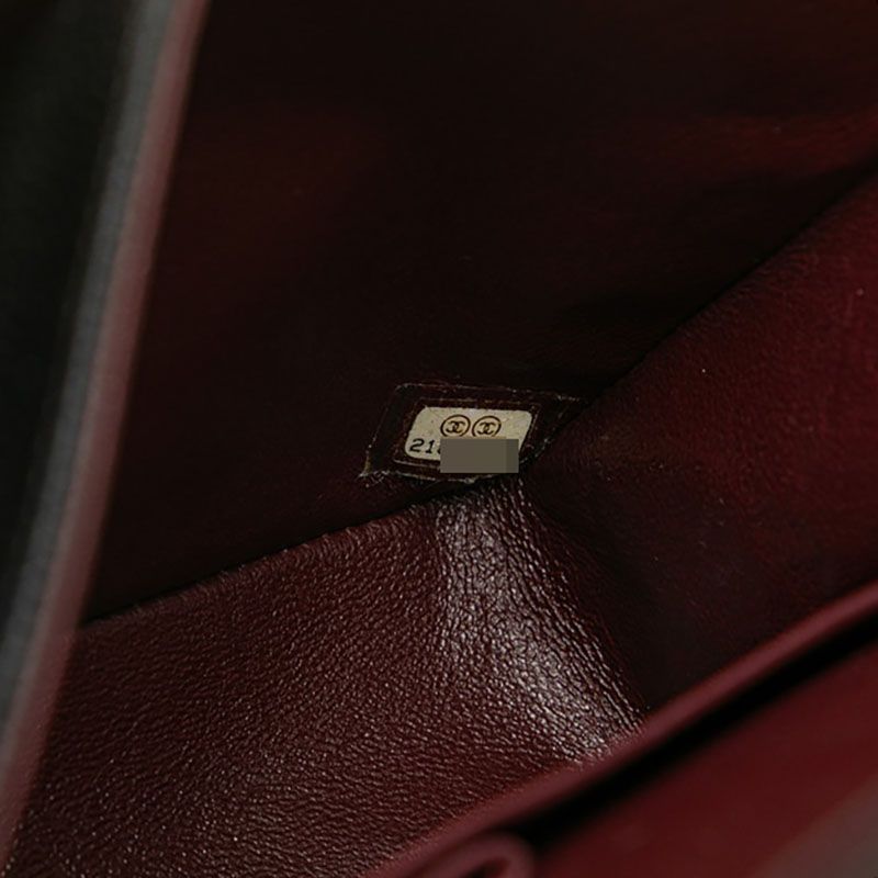 Chanel Matelasse Coco Mark W Flap Chain Shoulder Bag Handbag Black Silver