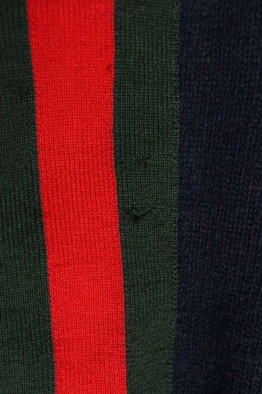 Gucci 476631 Xsv27 Web Stripe Knit Hoodie Men's L