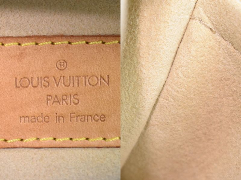 Authentic Louis Vuitton LV Manhattan PM Monogram Handbag Brown M40026 Manhattan