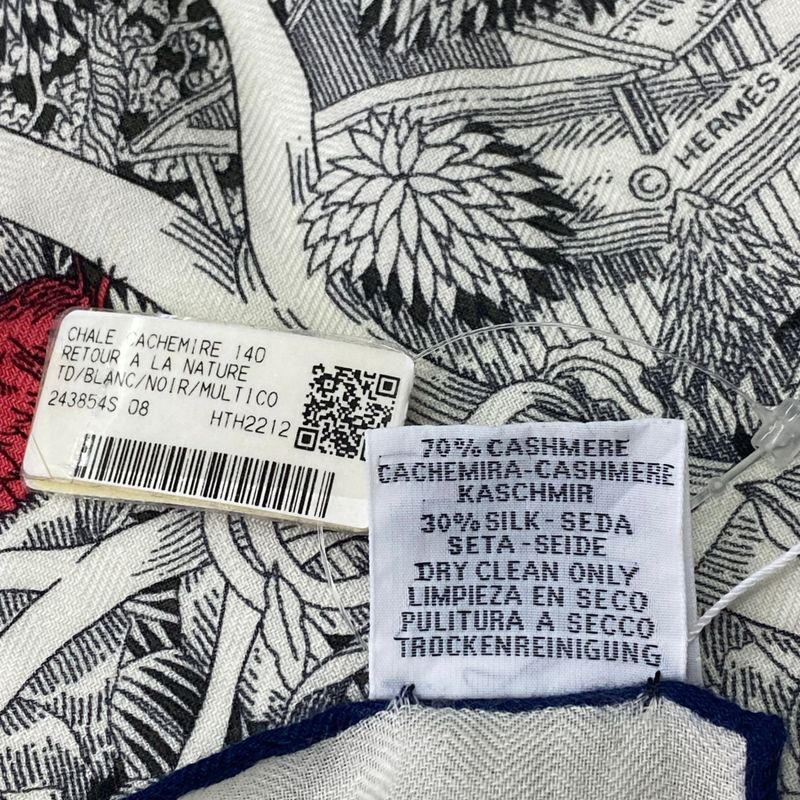 Hermes Spring/summer 2023 Scarf Shawl Cashmere And Silk Carre 140 Large Retour
