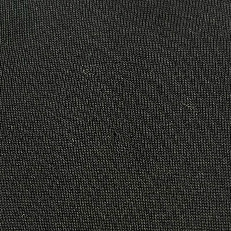 Hermes Short Sleeve Long Silk Knit Cardigan Black 38