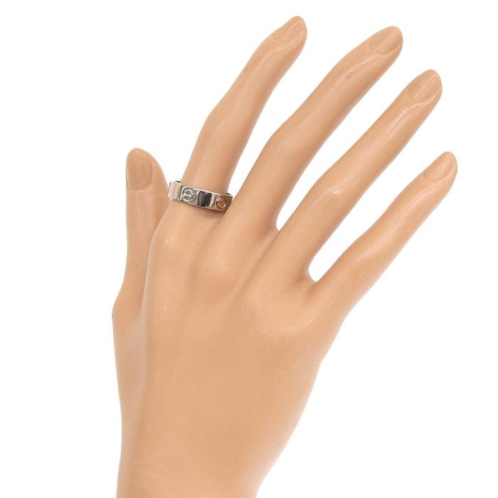 Cartier Love Ring 18K White Gold 750 White Gold #60 Equivalent To #20 Rings