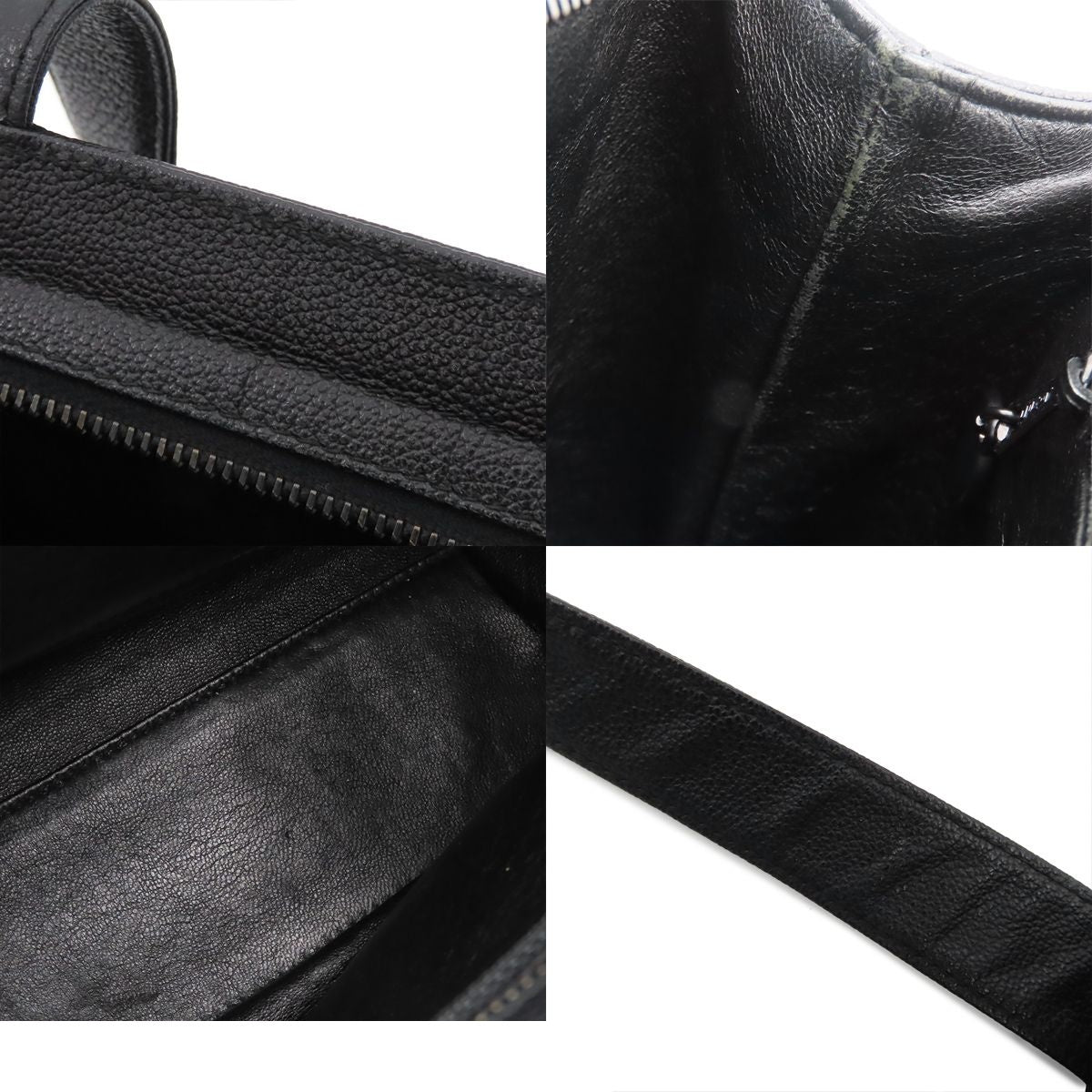 Chanel Tote Bag CC Logo Turnlock Motif Black Caviar Leather — view 8