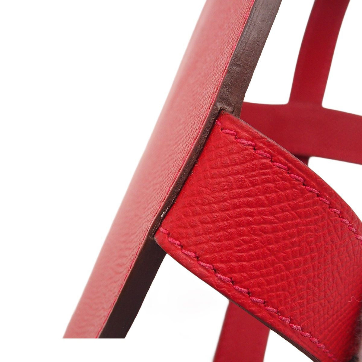Hermes Musardine Rouge Kazak Khaki Silver Epsom Silk Shoulder Bag — view 8