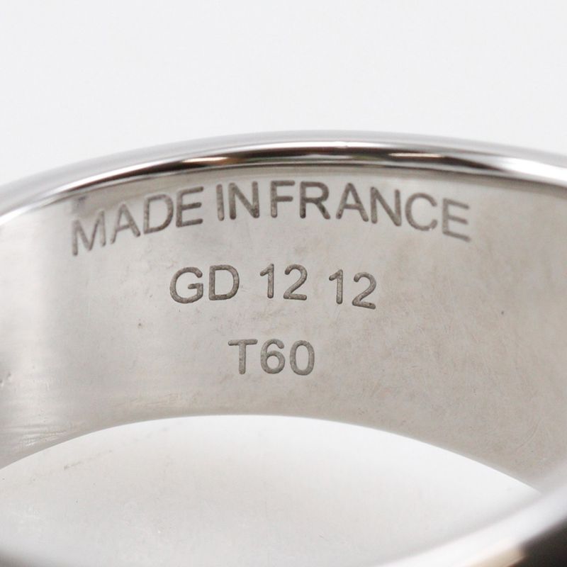 Hermes Carrousel And Metal Size 17.5 Black Men's 9.13g Ring