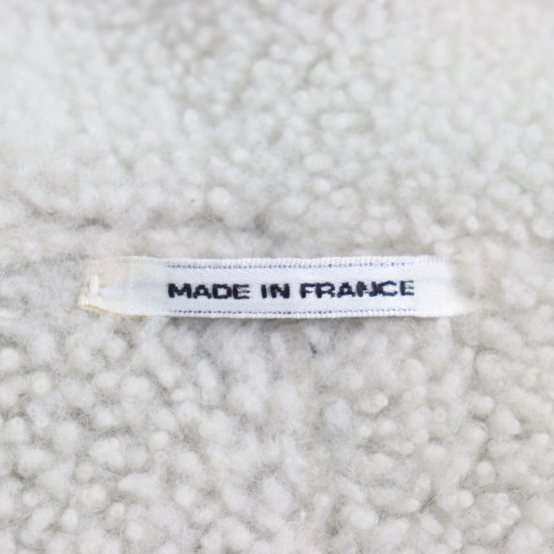 Hermes 053265hatc54 Sheepskin Leather Cowhide H Logo Zip Reversible Double Face