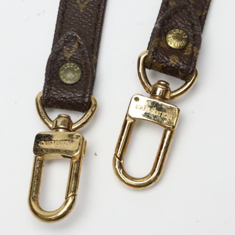 Louis Vuitton Monogram Strap Back Accessory Shoulder Strap Louis Vuitton Brown