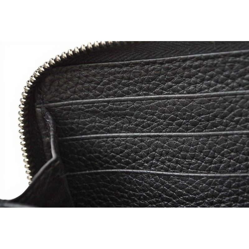 Gucci Wallet Zip Around Black Leather — view 13