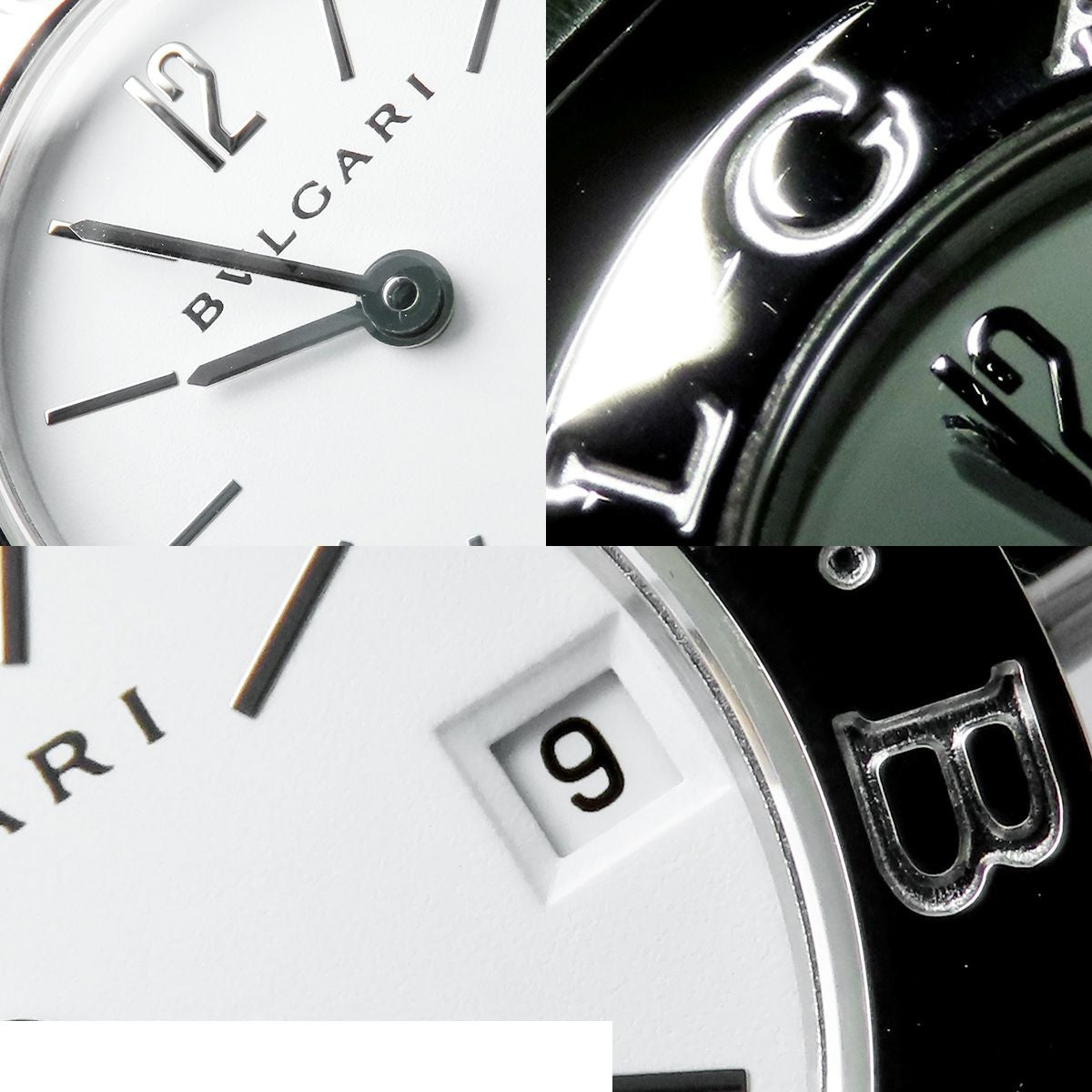 Bvlgari White SS Date Box Watch — view 8