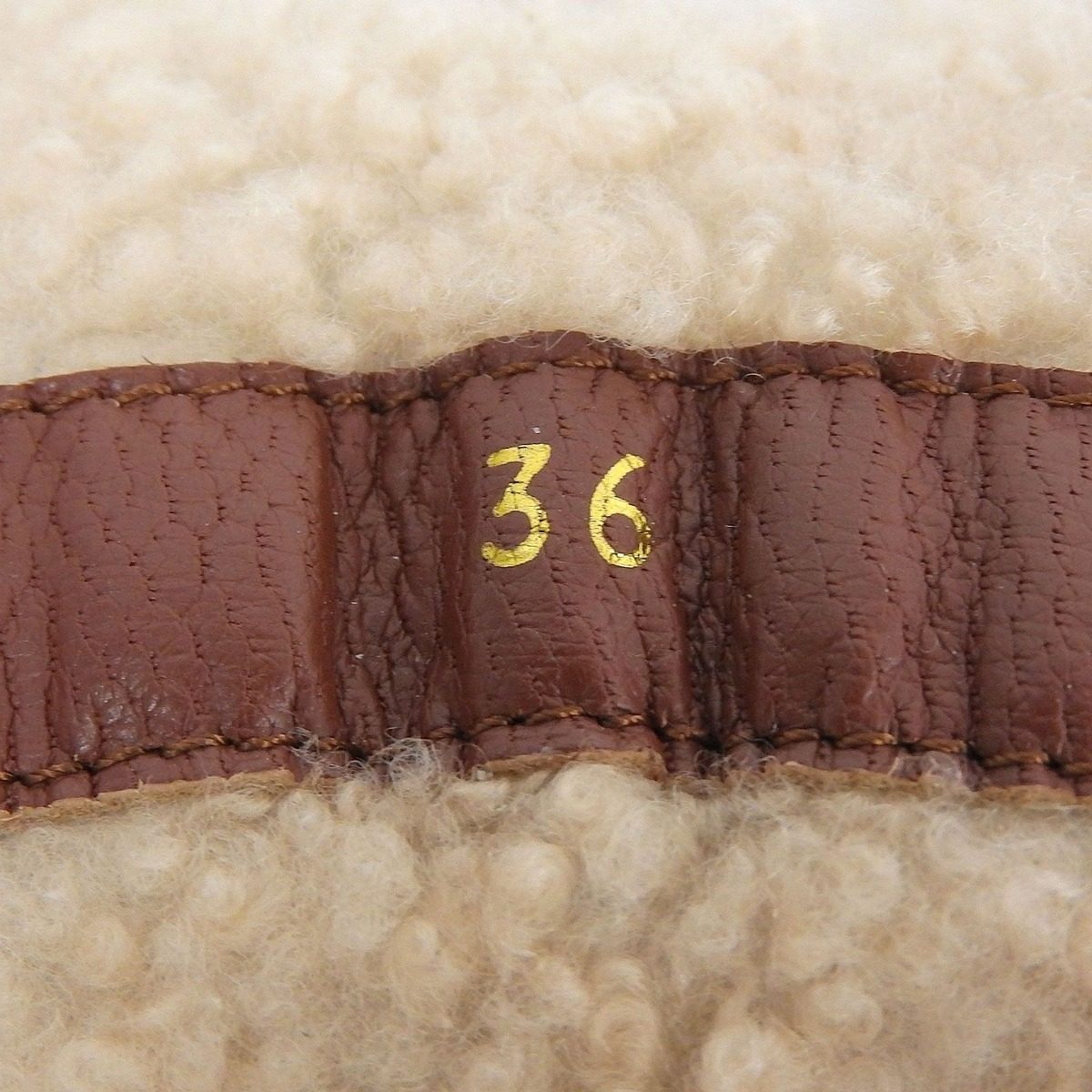 Loro Piana Lor Lace Up Shearling Boas Sneakers Brown 36 — view 8