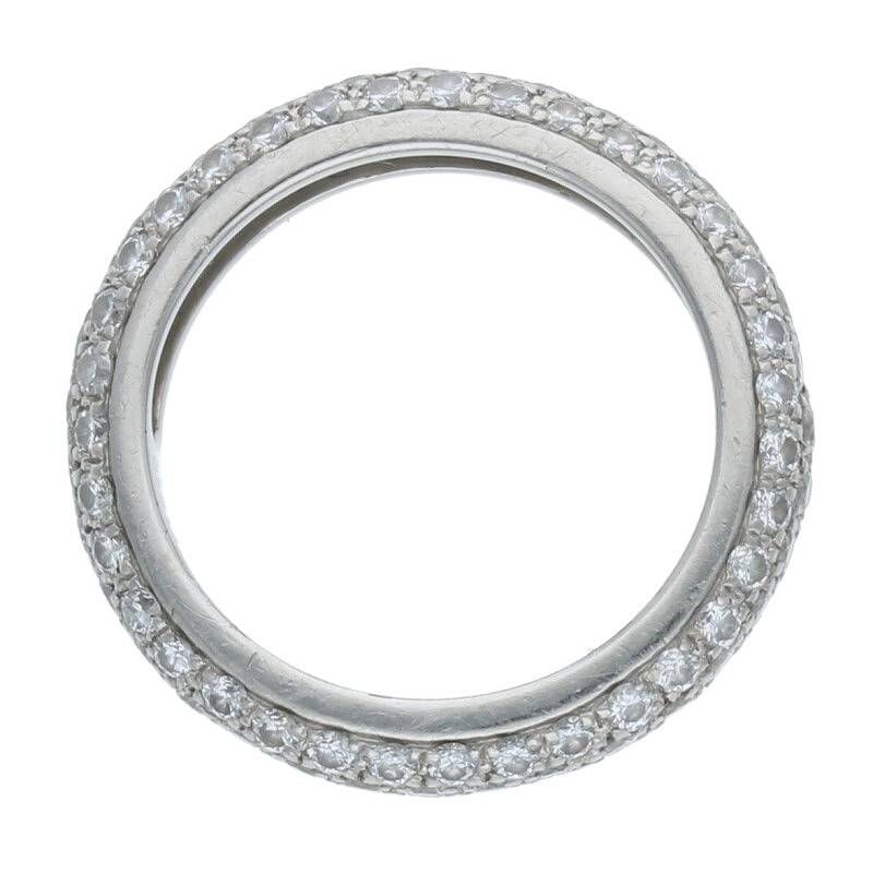 Cartier Pt950 PAVE Diamond Ring Men's Size 6