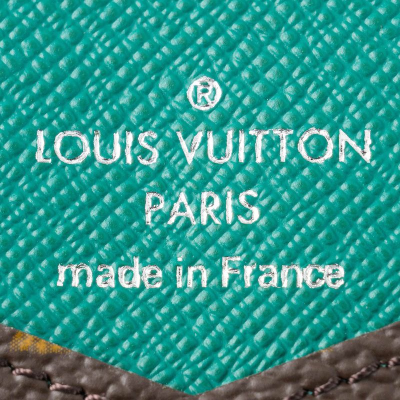 Louis Vuitton Card Case Organizer De Poche Brown/borneo Green