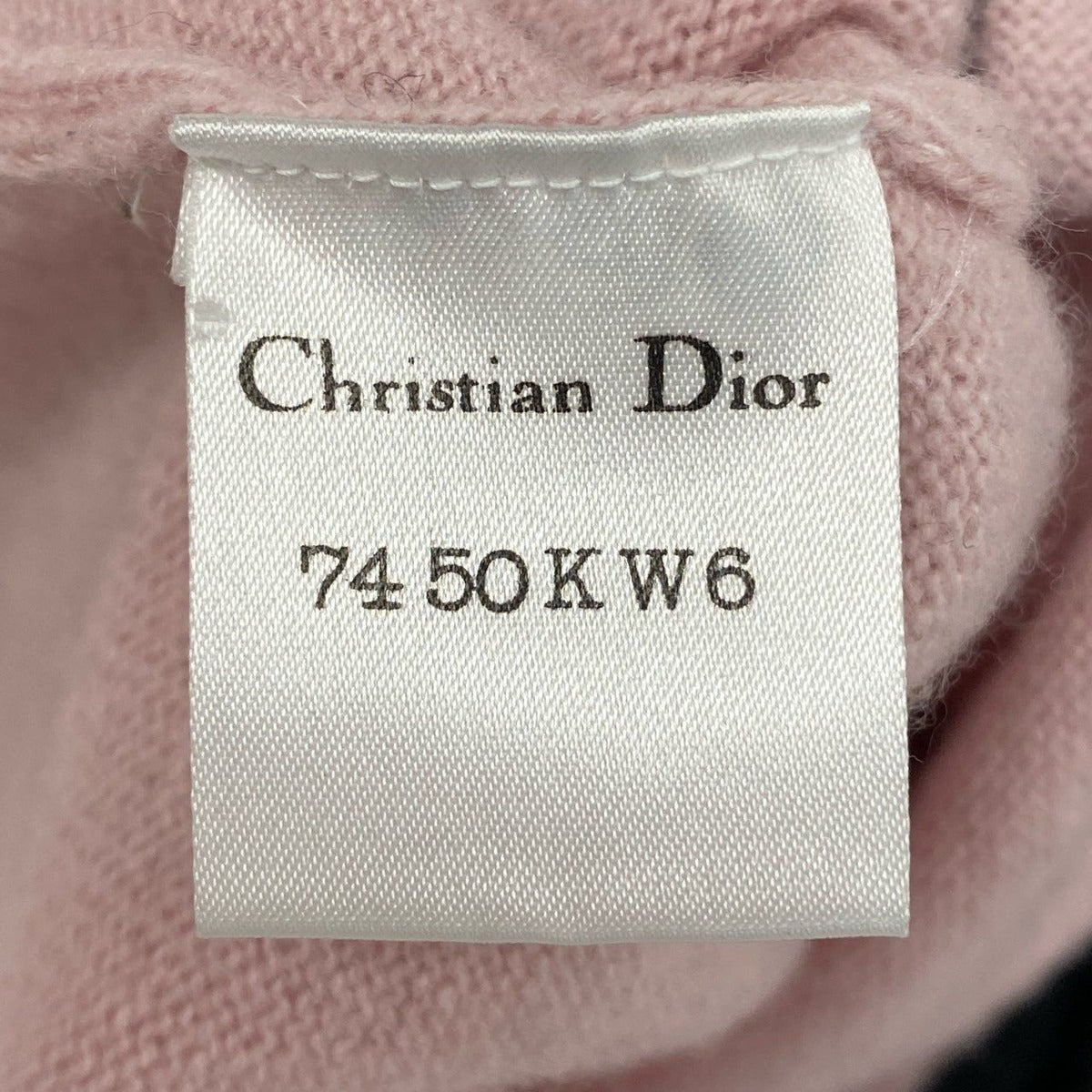 Dior Vintage Cashmere Knit Rhinestone Logo Cardigan — view 8