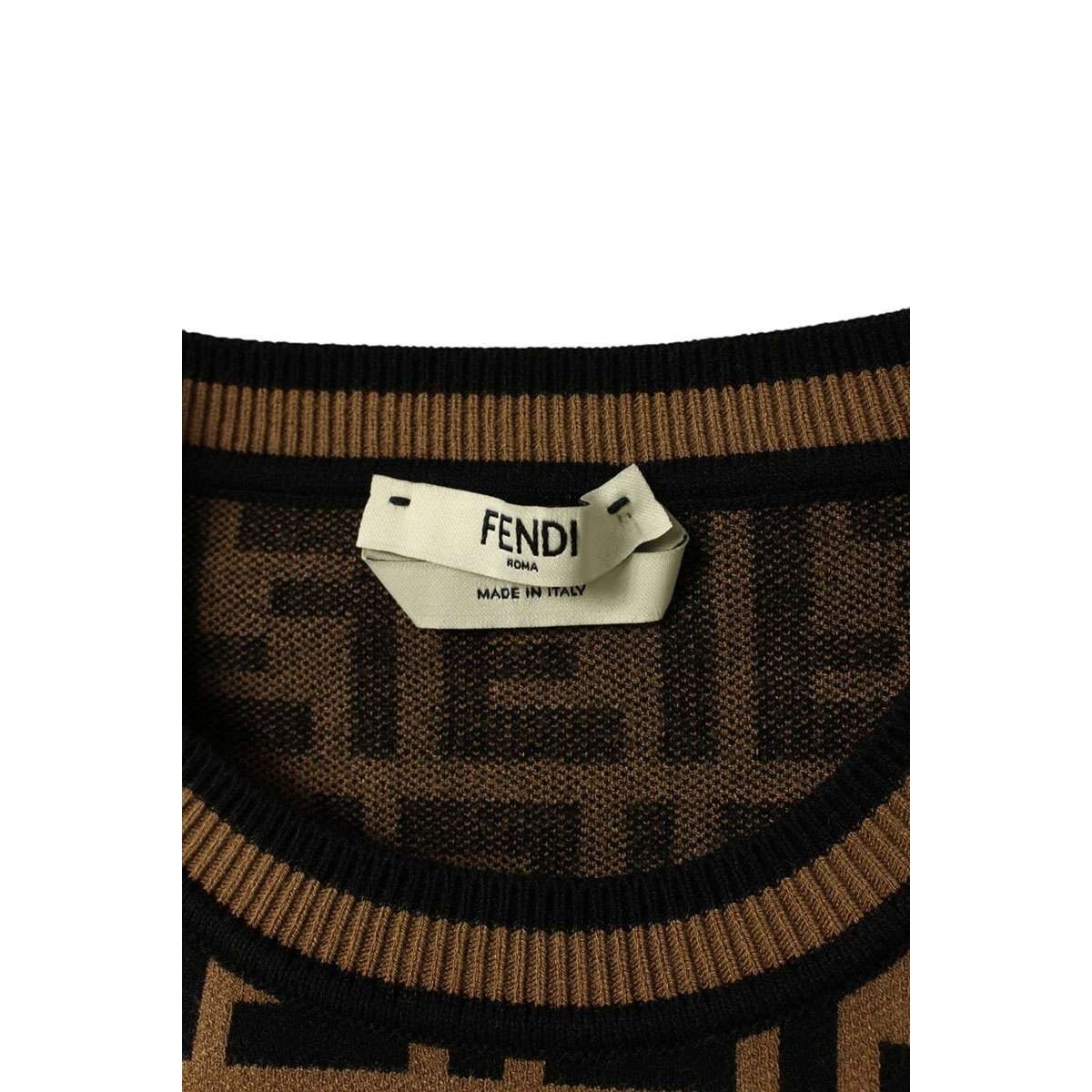 Fendi FF Zucca Fabric Short Sleeve Knit 38 Sweater — view 3