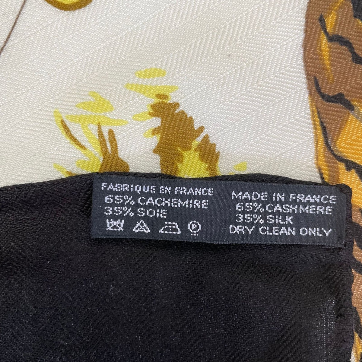Hermes Carre 140 Large Tendresse Feline Wild Kindness Black — view 10