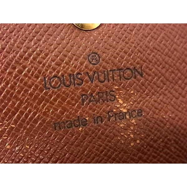 Louis Vuitton Wallet Pochette Porte-Monnaie Cles Brown Monogram Bifold Gold — view 6