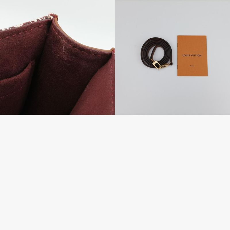 Louis Vuittonsince1854 Petite Sac Pla 2020aw Bordeaux And Brown Monogram