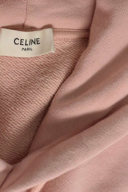 Celine 2y321670q Classic Logo Loose Pullover Hoodie Men's XS