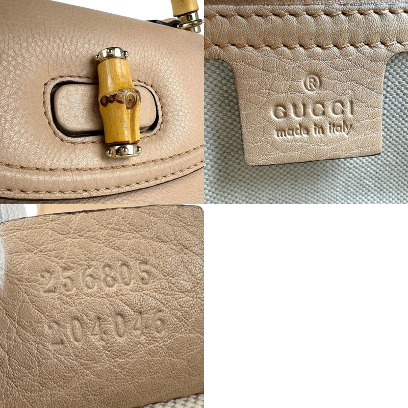 Gucci Shoulder Bag Handbag Bamboo 256805