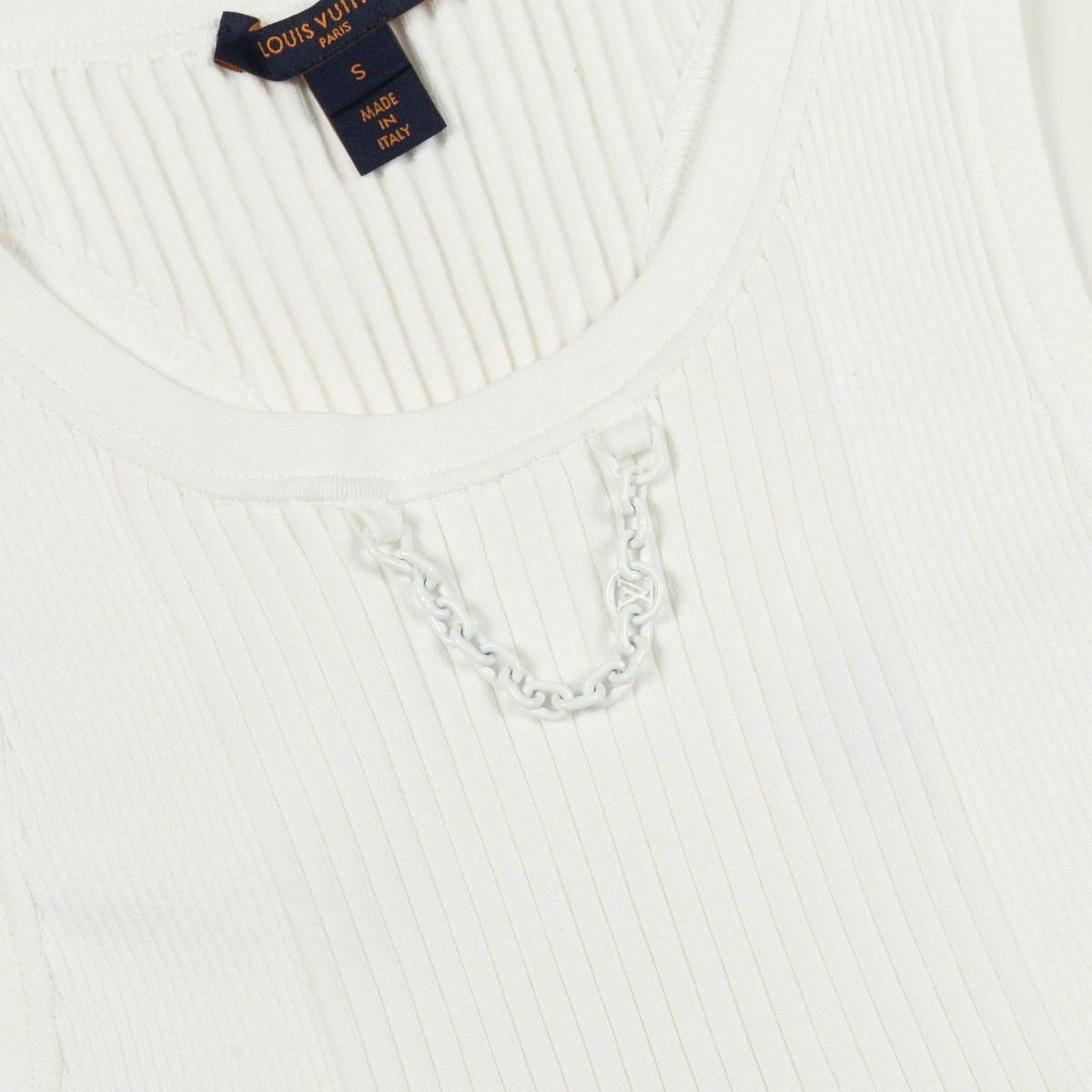 Louis Vuitton Tank Top Ribbed Crop Top Rayon — view 10
