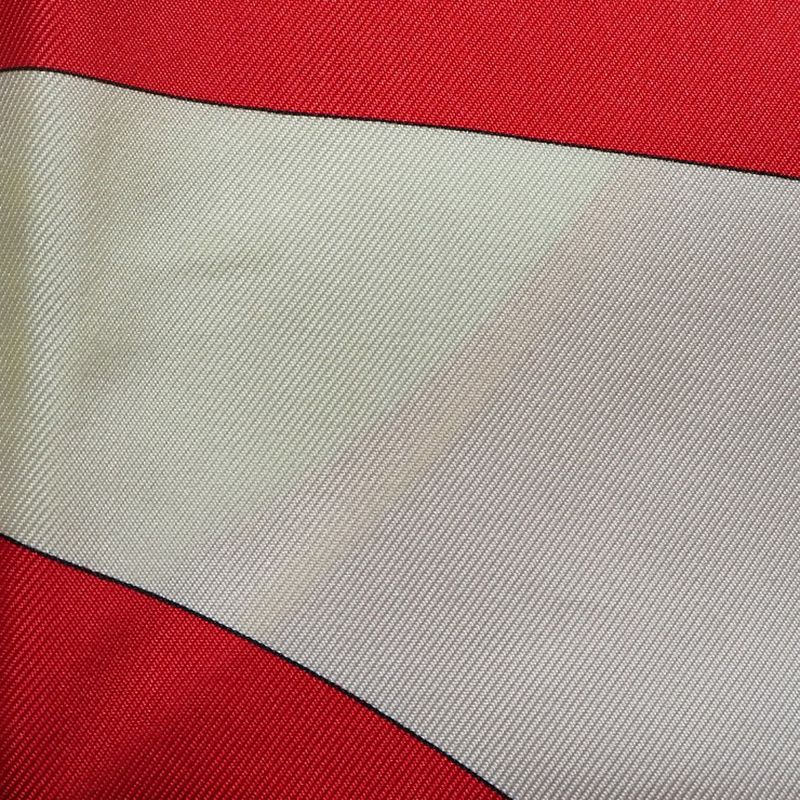 Hermes Carré 90 Chateaux D'arriere Stern Silk Red Women's Scarf