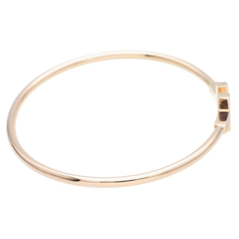 Tiffany & Co T-wire L 18K Yellow Gold Diamond Bangle Men's