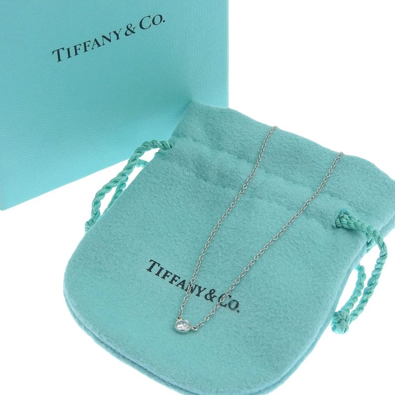 Tiffany & Co Baiyazard One Point Diamond Necklace