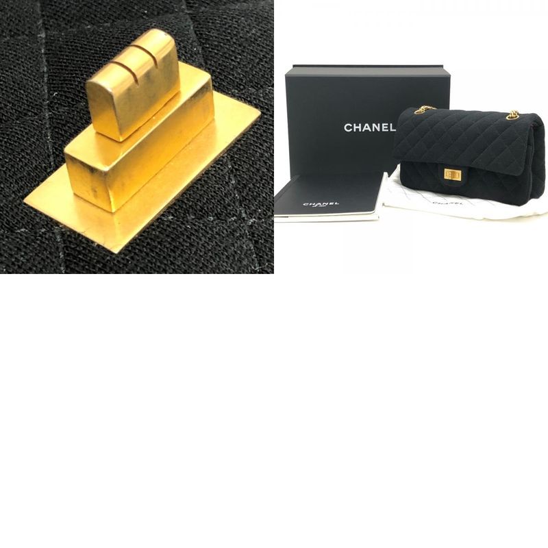 Chanel Shoulder Bag 255 Coco Chanel Message Motif Black