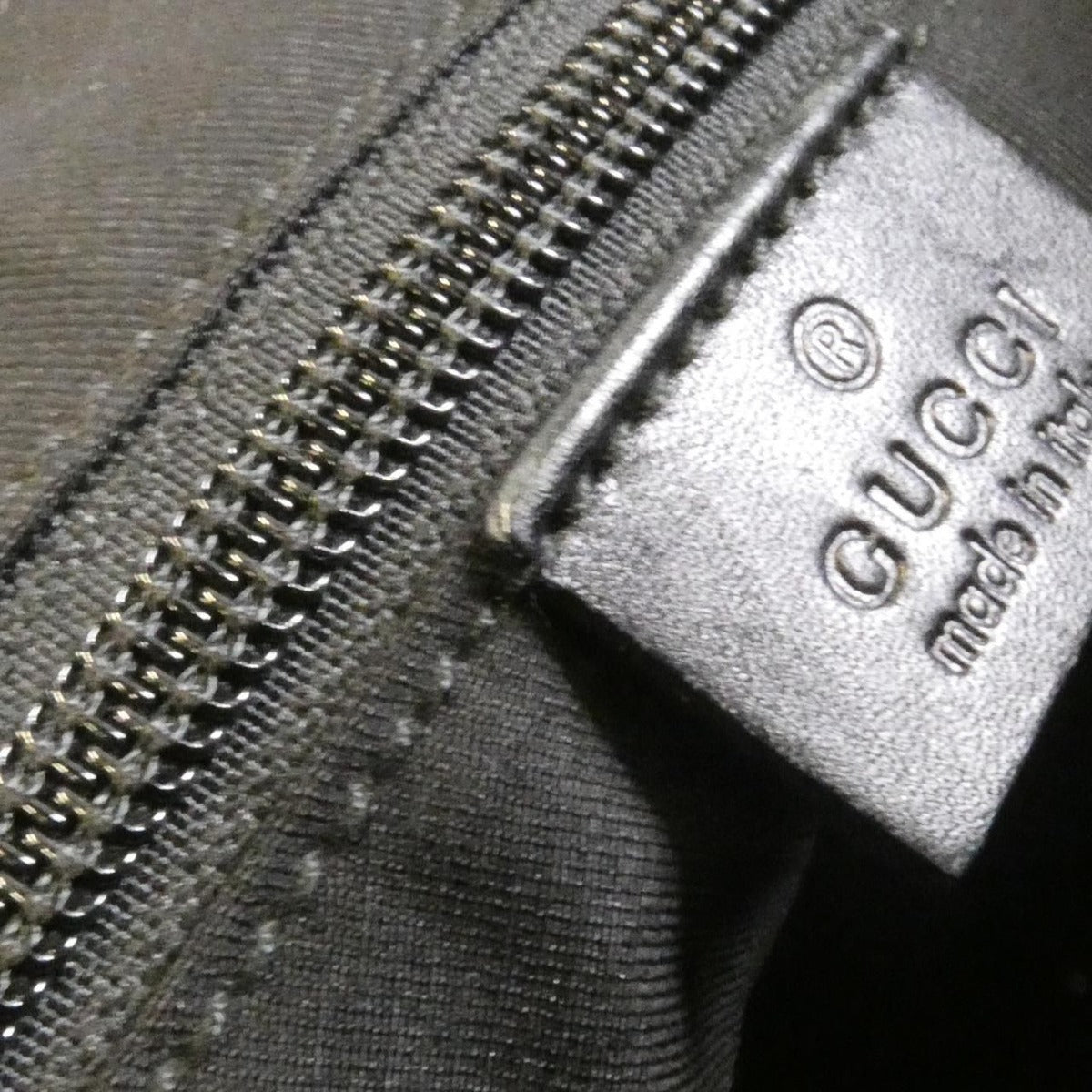 Gucci Shoulder Bag Leather Canvas — view 7