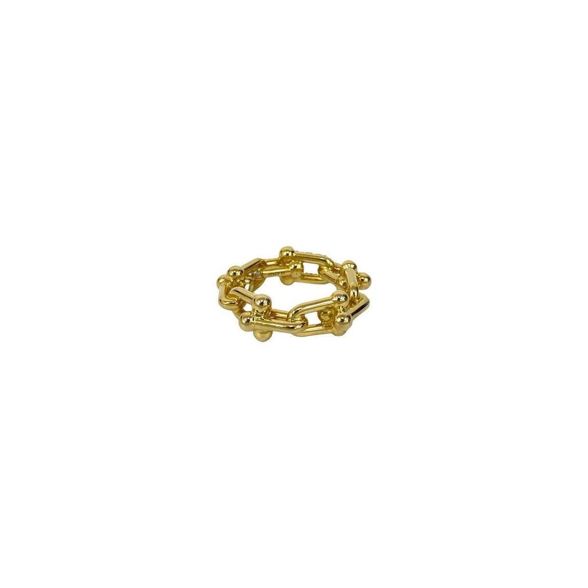 Tiffany & Co. Box with Case Small Link Ring 18K Diamond — view 7
