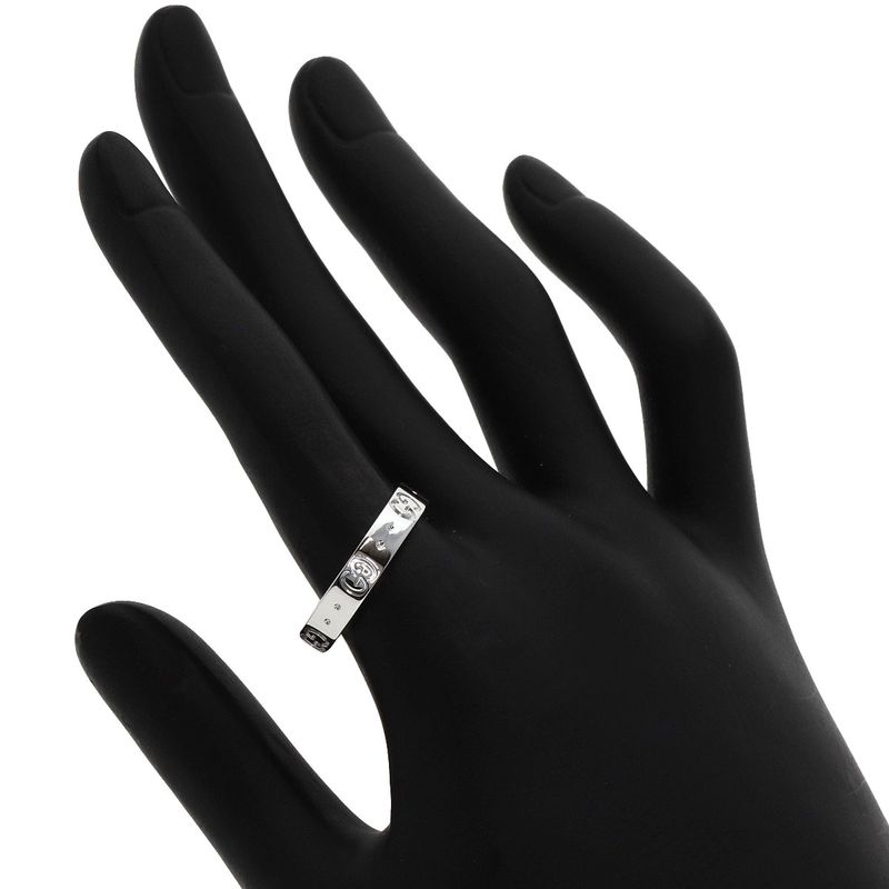 Gucci GG Icon #19 Ring - 18K White Gold Ladies