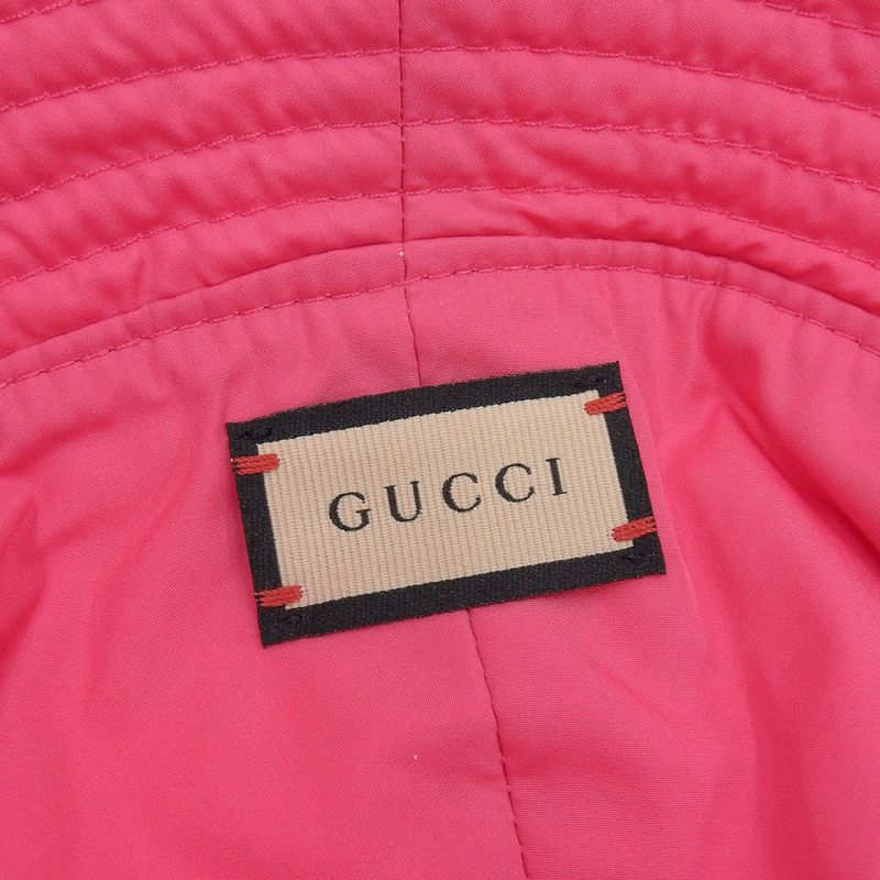 Unused With Tags Gucci 2023item 729470 Brella Cloche GG Metal Nylon Bucket Hat