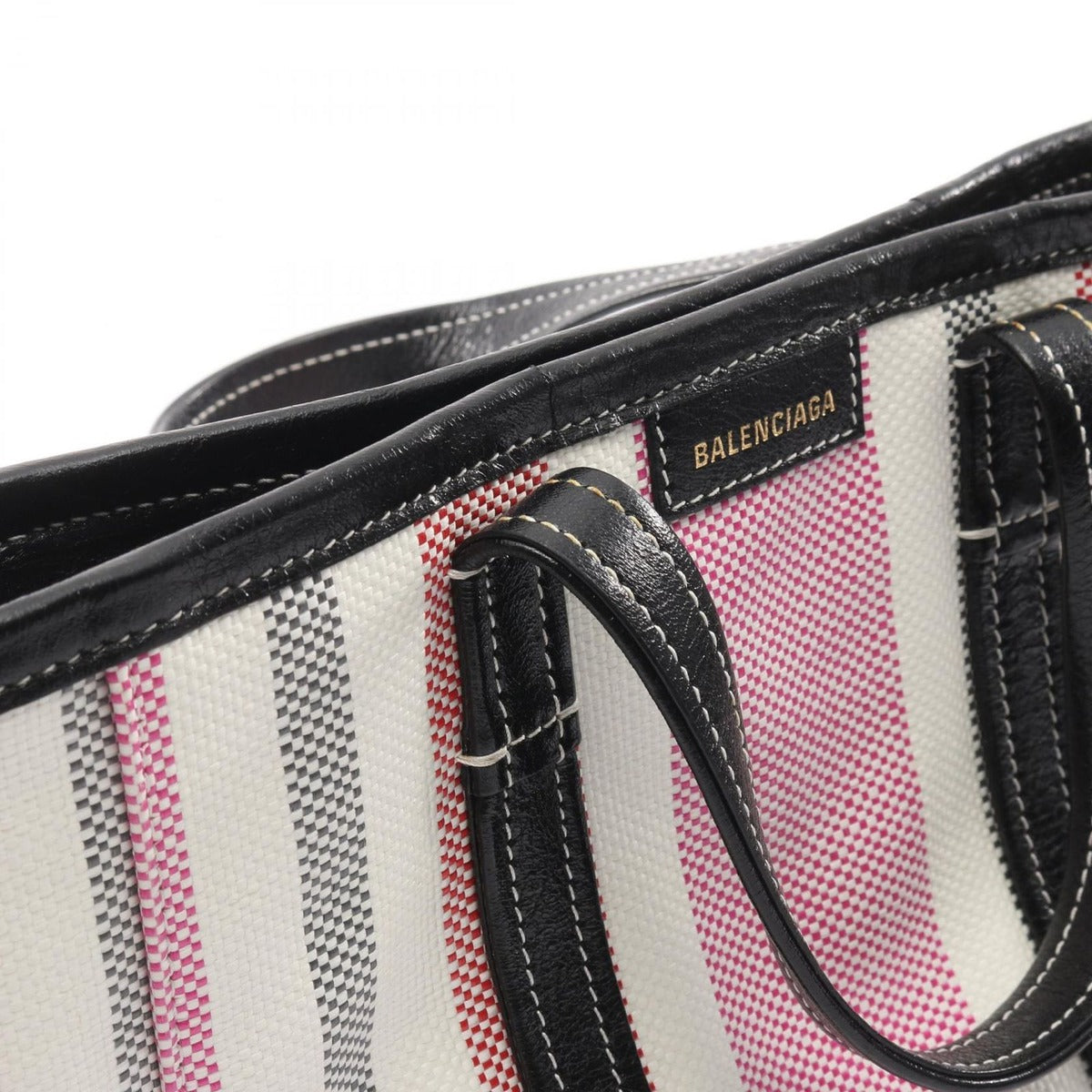 Balenciaga Handbag Barbes White Canvas Small 2-Way — view 7
