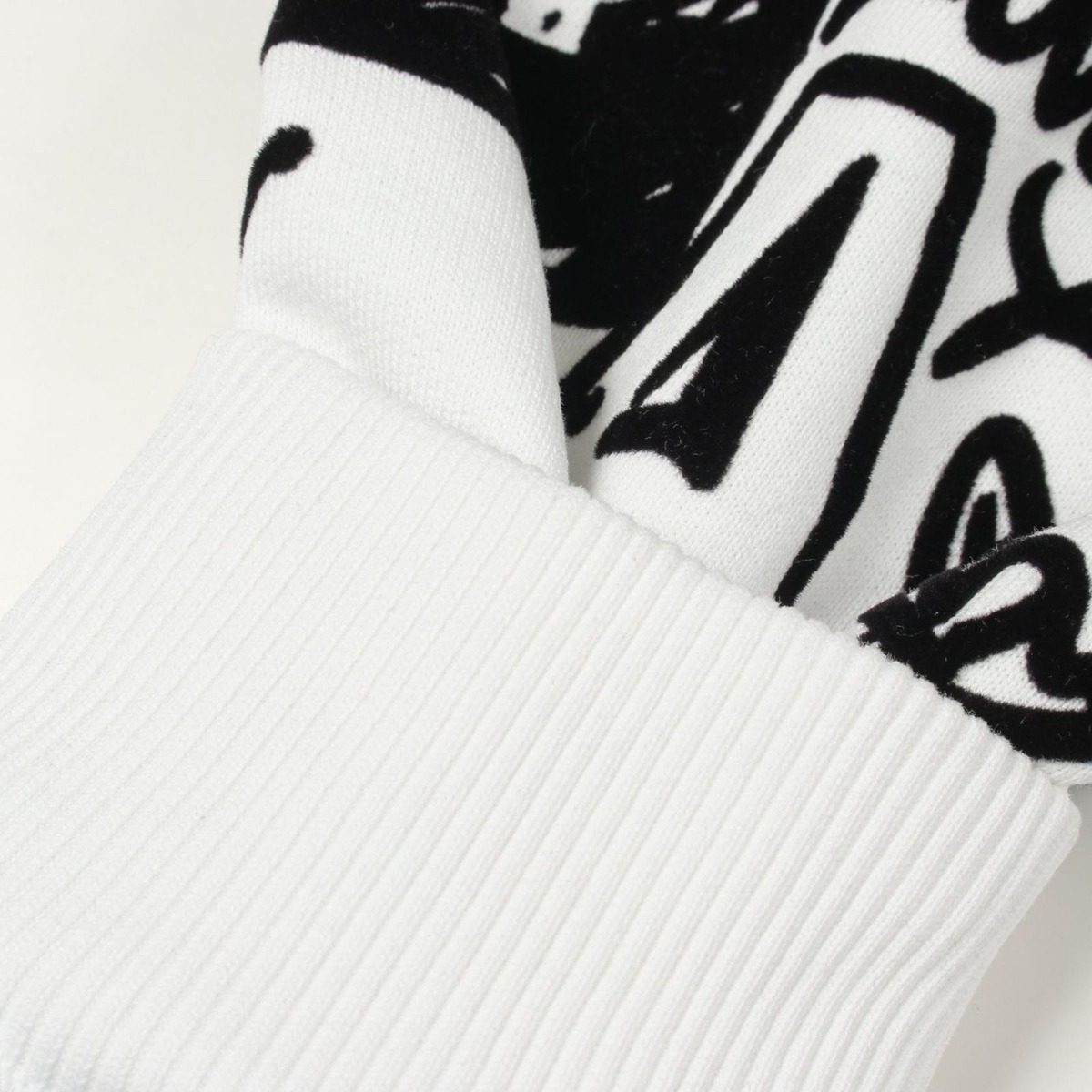 Dolce & Gabbana Hoodie Flocked Graffiti Print Cotton — view 7