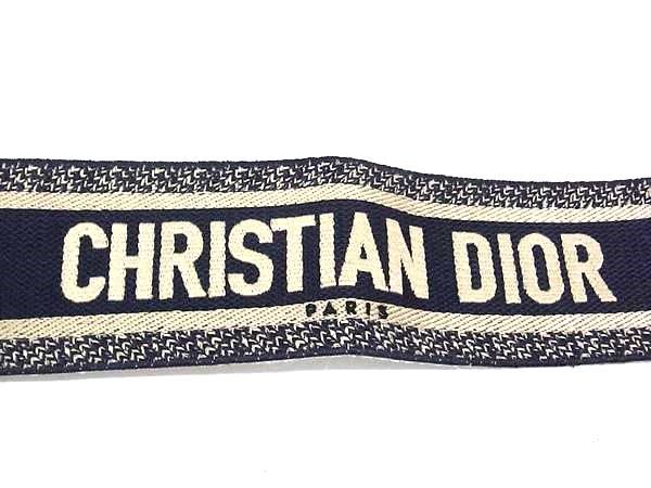 Christian Dior Embroidery Canvas Shoulder Strap For Bag Shoulder